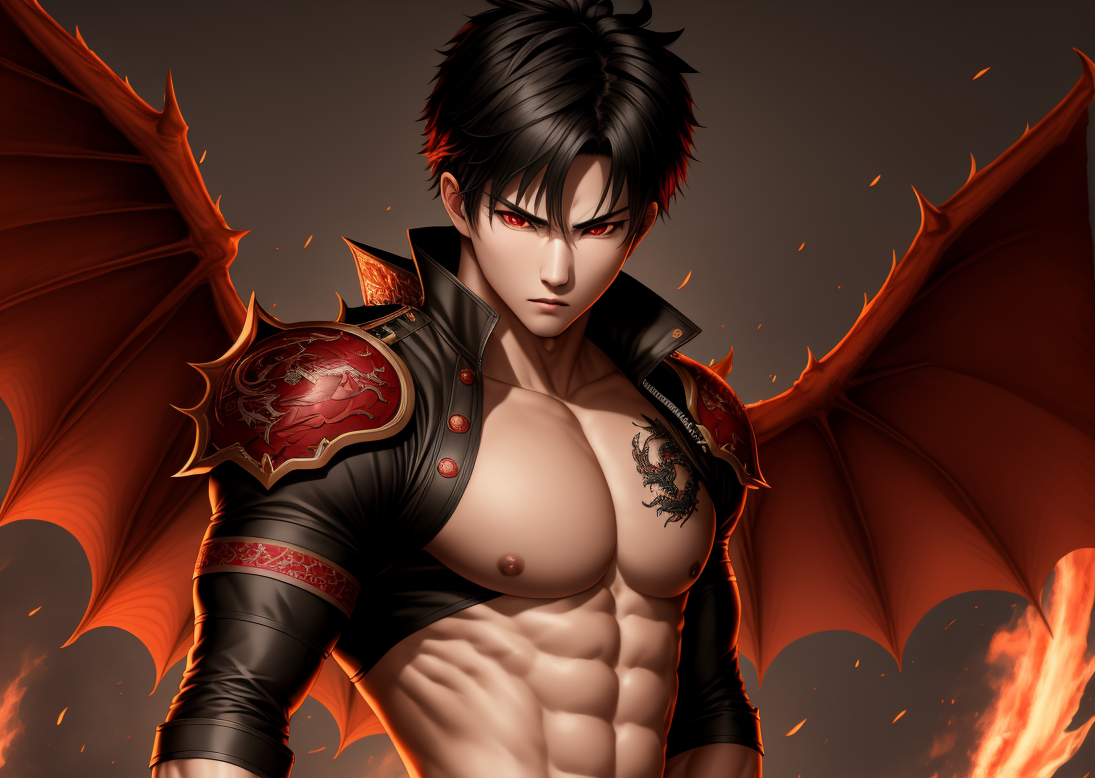 03027-3904461057-Masterpiece, 4K, Ikemen,  , Badass Ikemen, symmetrical, centered, facing the viewer,wearing fighting gear, dragon embroisery in.png